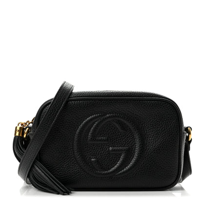 Gucci Pebbled Calfskin Mini Soho Disco Bag Black 1 of 10