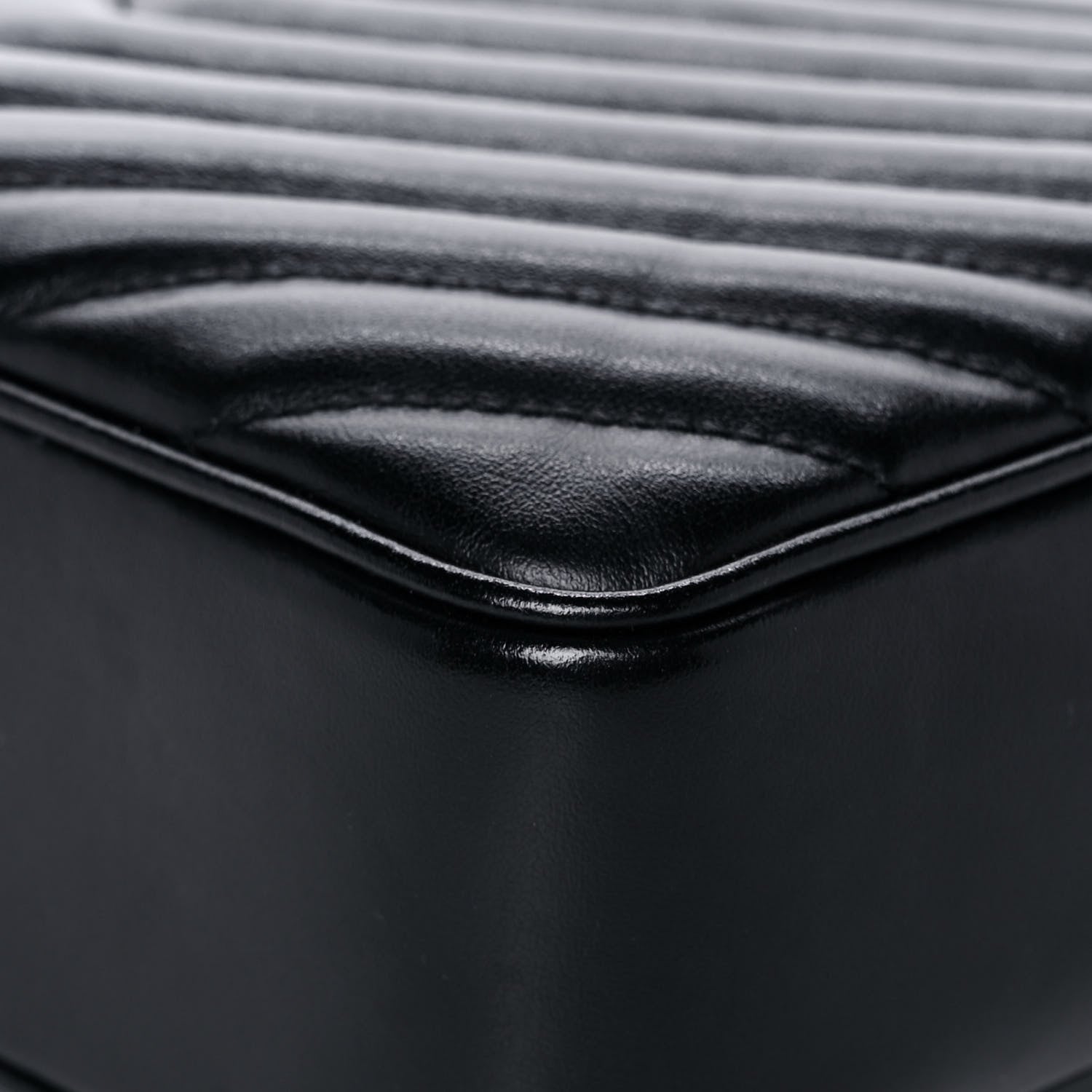 Saint Laurent Calfskin Matelasse Monogram Lou Camera Bag Black 13 of 14