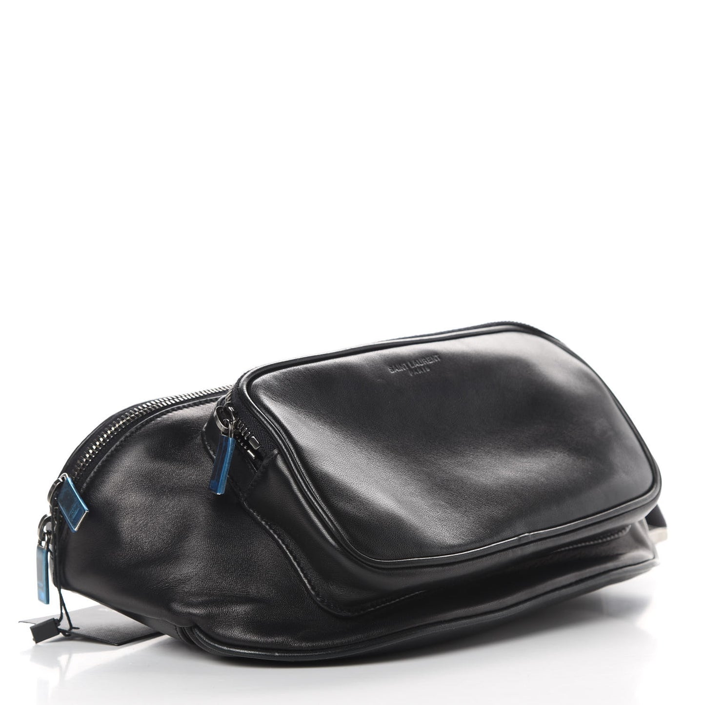 Lambskin Subway Belt Bag Black
