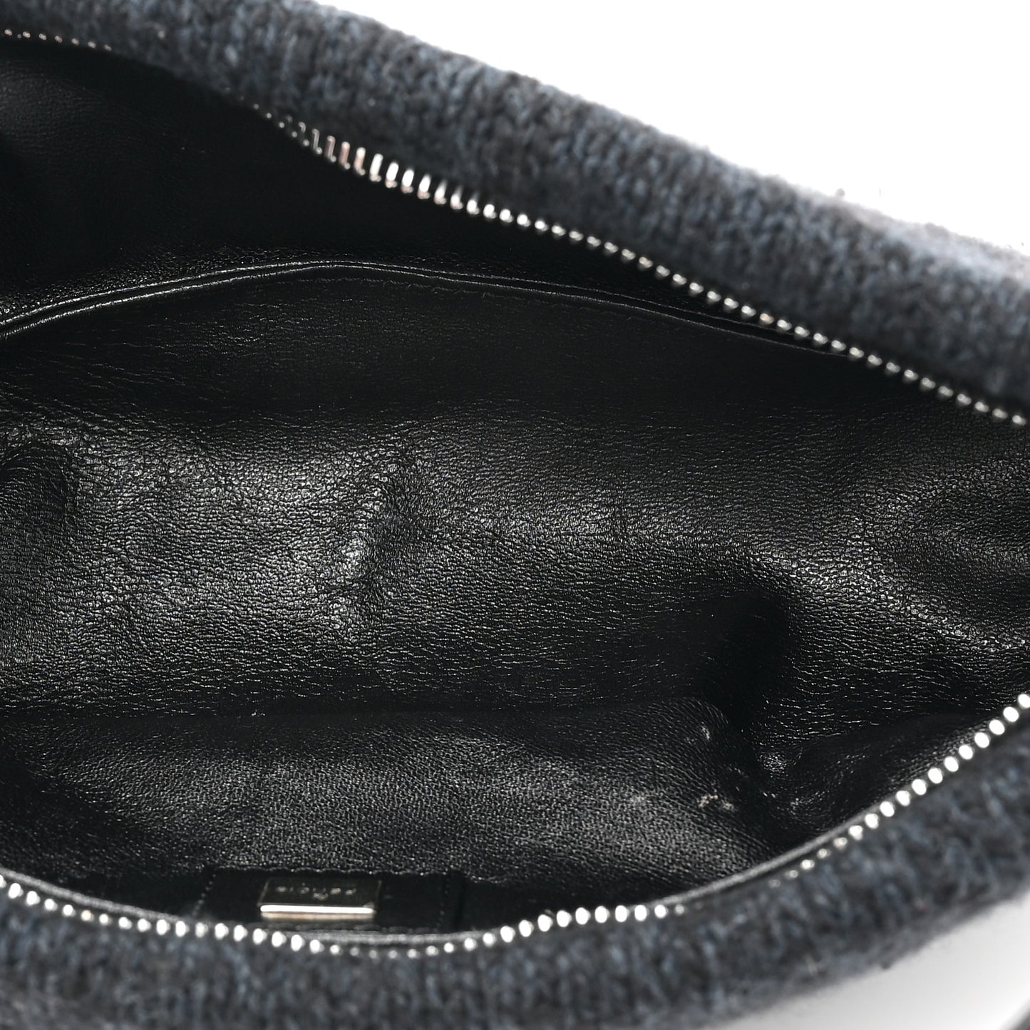 Wool Pochette Black Blue