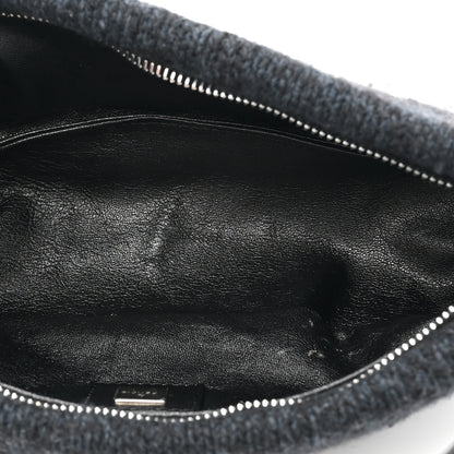Fendi Wool Pochette Black Blue 5 of 12