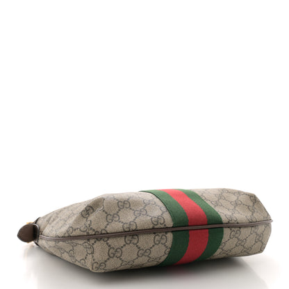 Gucci GG Supreme Monogram Web Small Ophidia Half Moon Hobo Brown 4 of 10