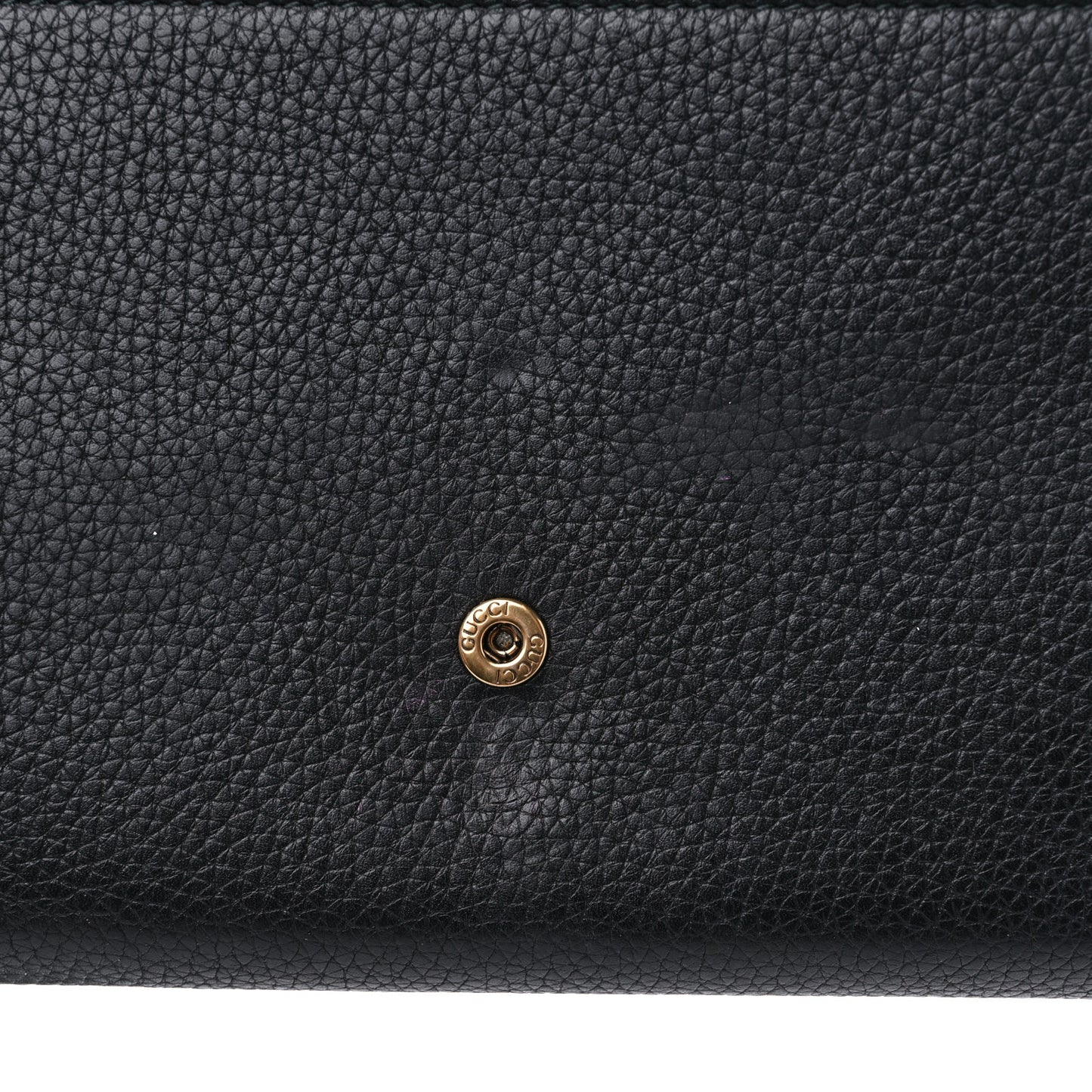 Calfskin GG Marmont Chain Wallet Black