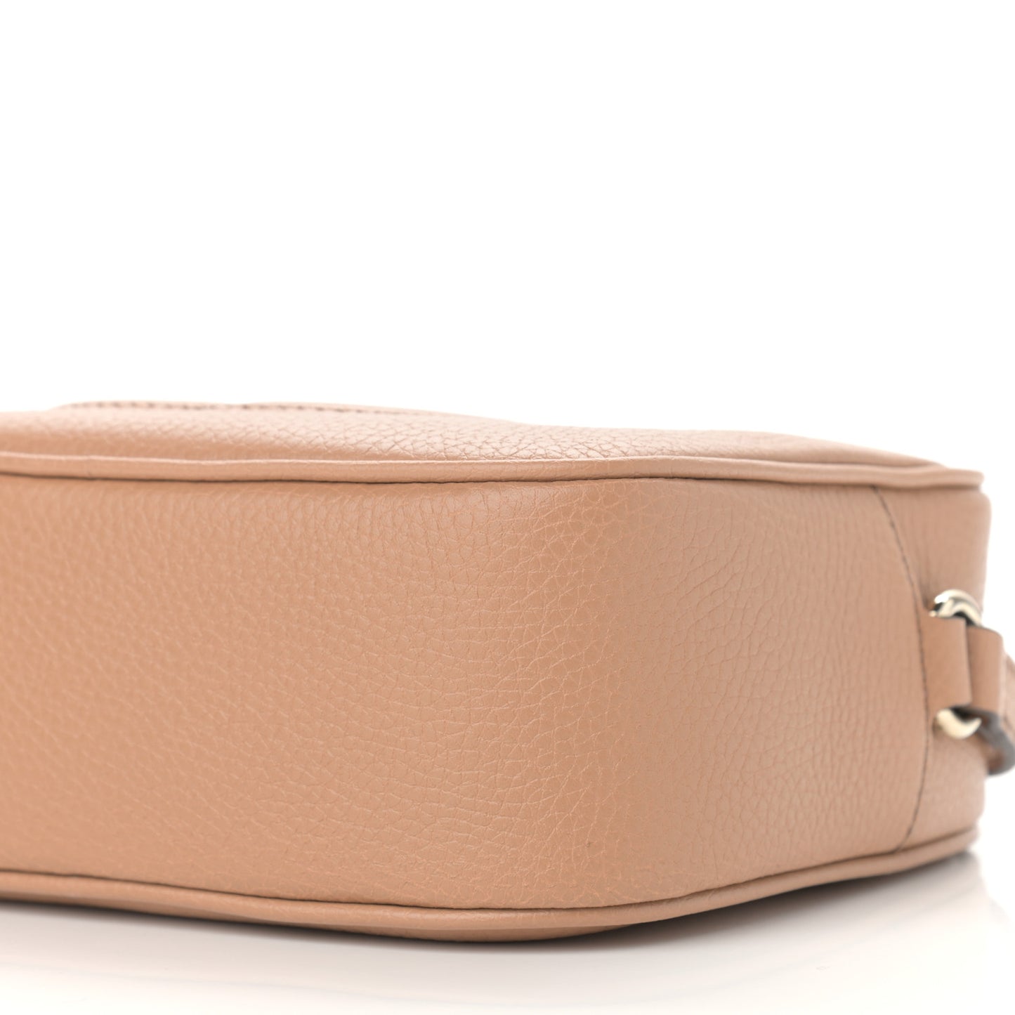 Pebbled Calfskin Small Soho Disco Bag Camelia