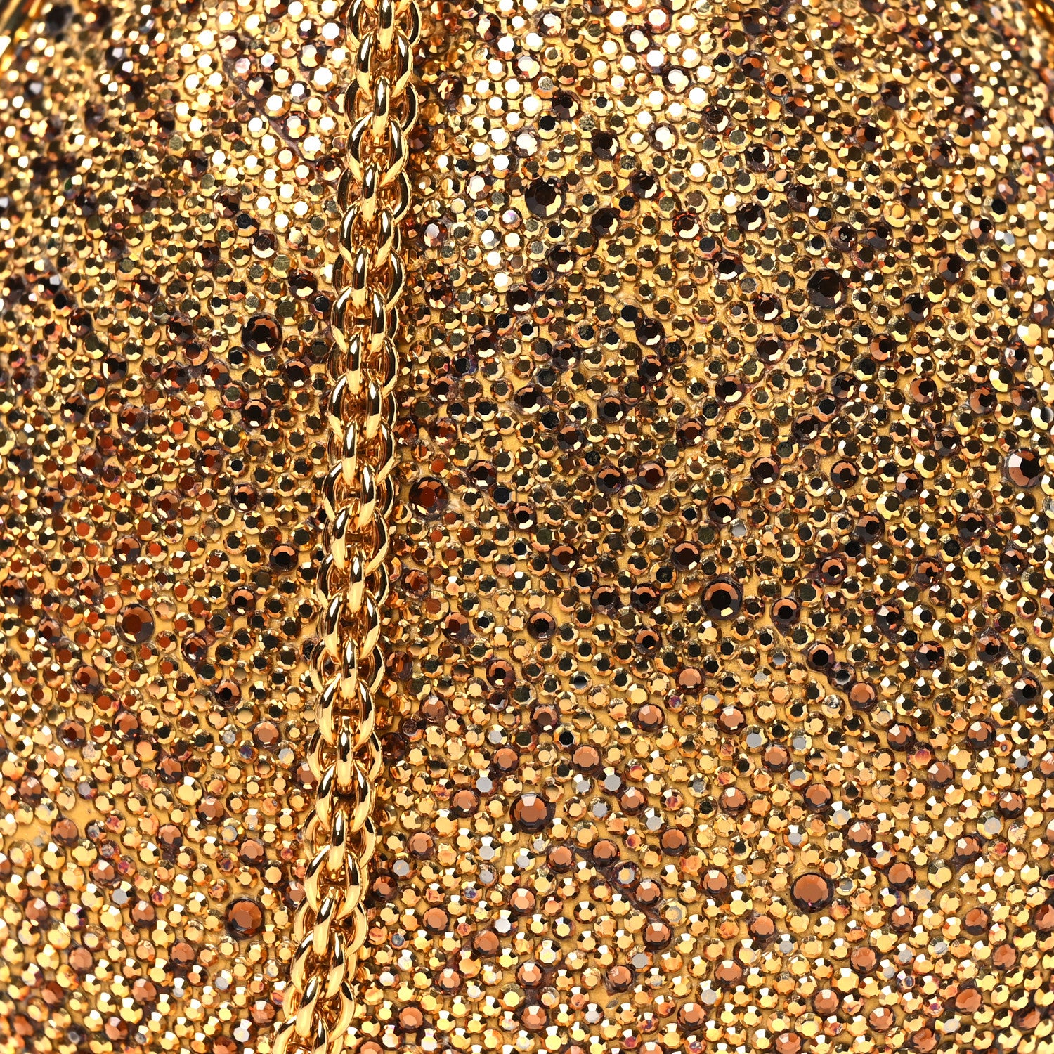 Judith Leiber Crystal Money Bags Minaudiere Clutch Gold 8 of 10