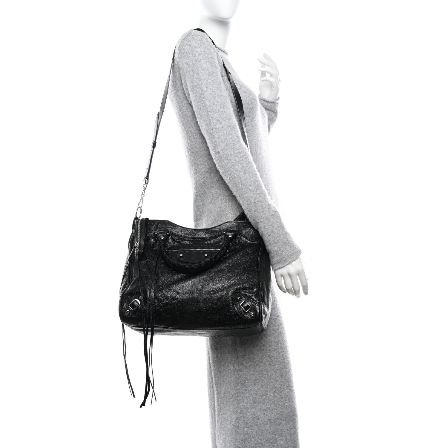 Balenciaga Agneau Classic Silver Hardware Velo Black 2 of 12