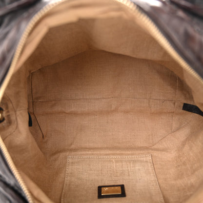 Fendi Zucca Nappa Nuvolata Vitello Tortuga Spy Bowler Tobacco Moro 5 of 10