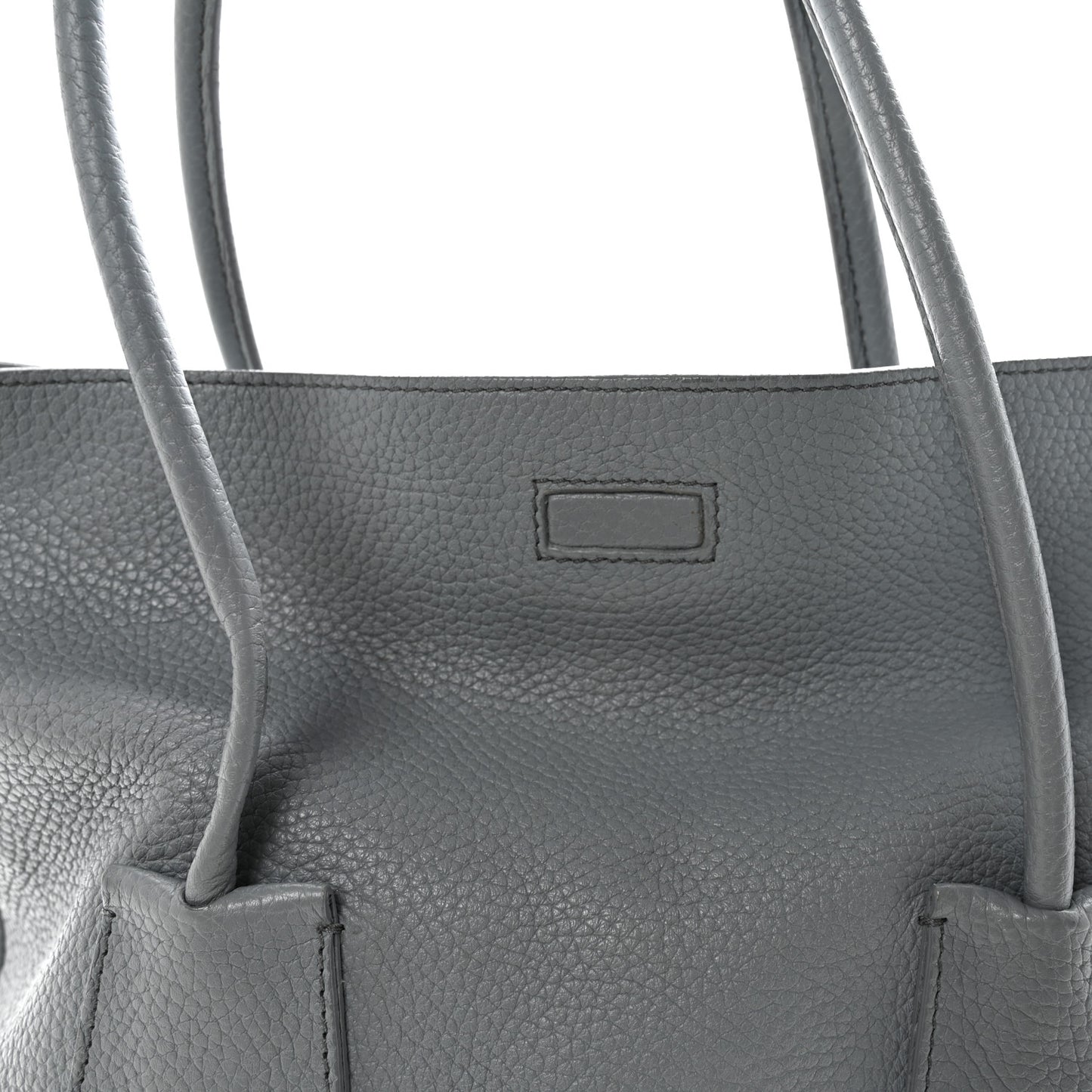 London Grainy Calfskin Medium Baynard Tote Storm Grey