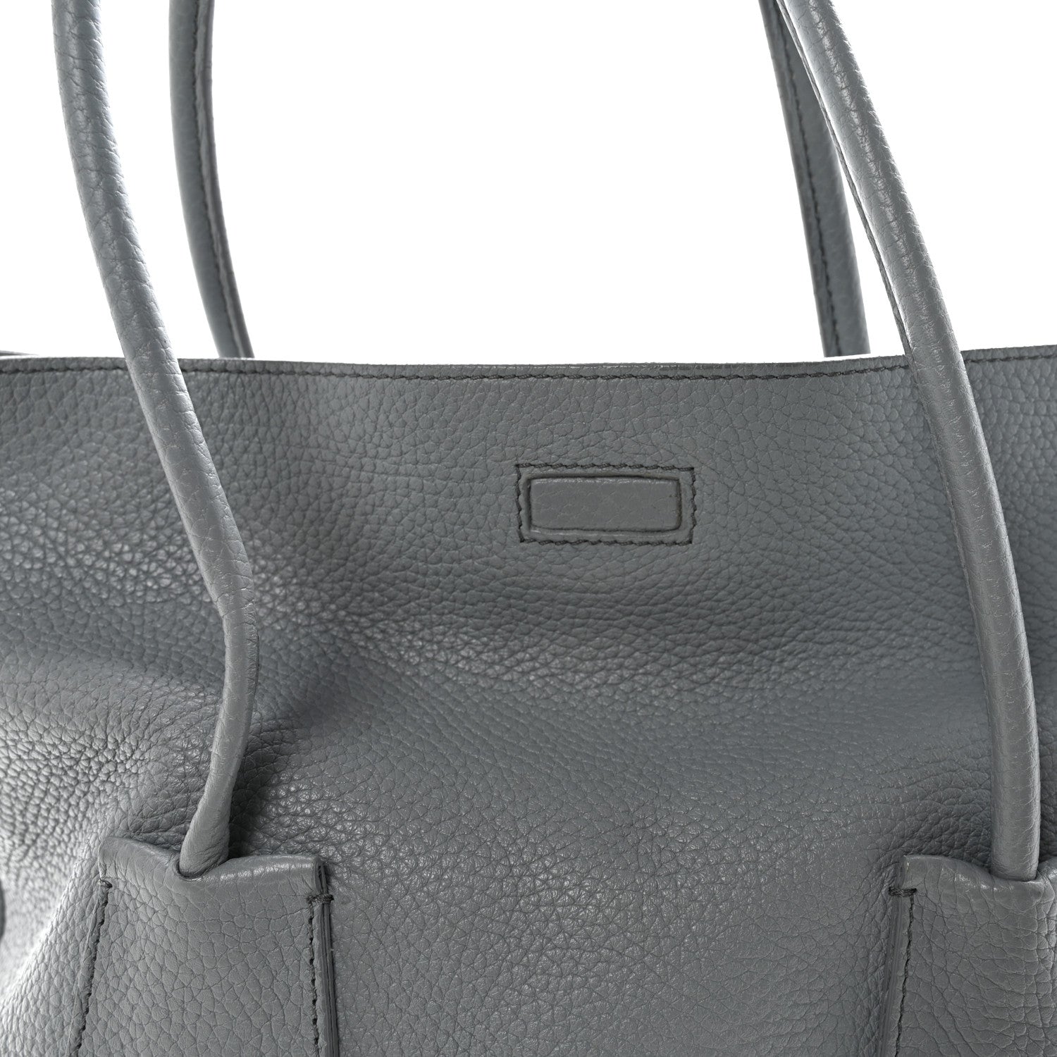 Burberry London Grainy Calfskin Medium Baynard Tote Storm Grey 8 of 14
