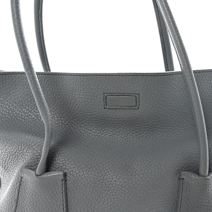 Burberry London Grainy Calfskin Medium Baynard Tote Storm Grey 8 of 14