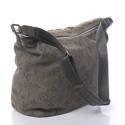 Louis Vuitton Monogram Denim Impression Besace GM Kaki Fonce 3 of 9