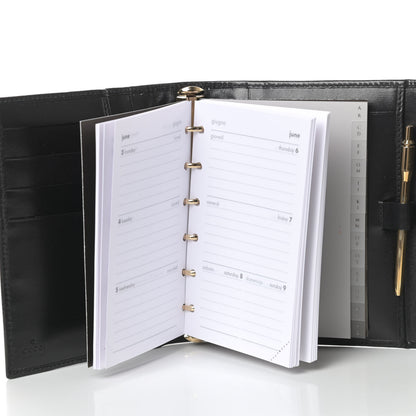 Gucci Calfskin Small Ring Agenda Black 7 of 7