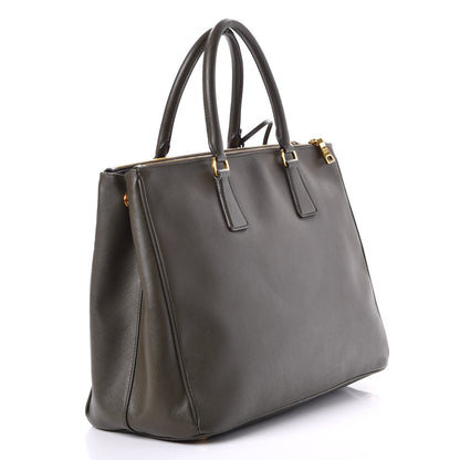 Prada Saffiano Large Galleria Double Zip Tote Militare 3 of 10