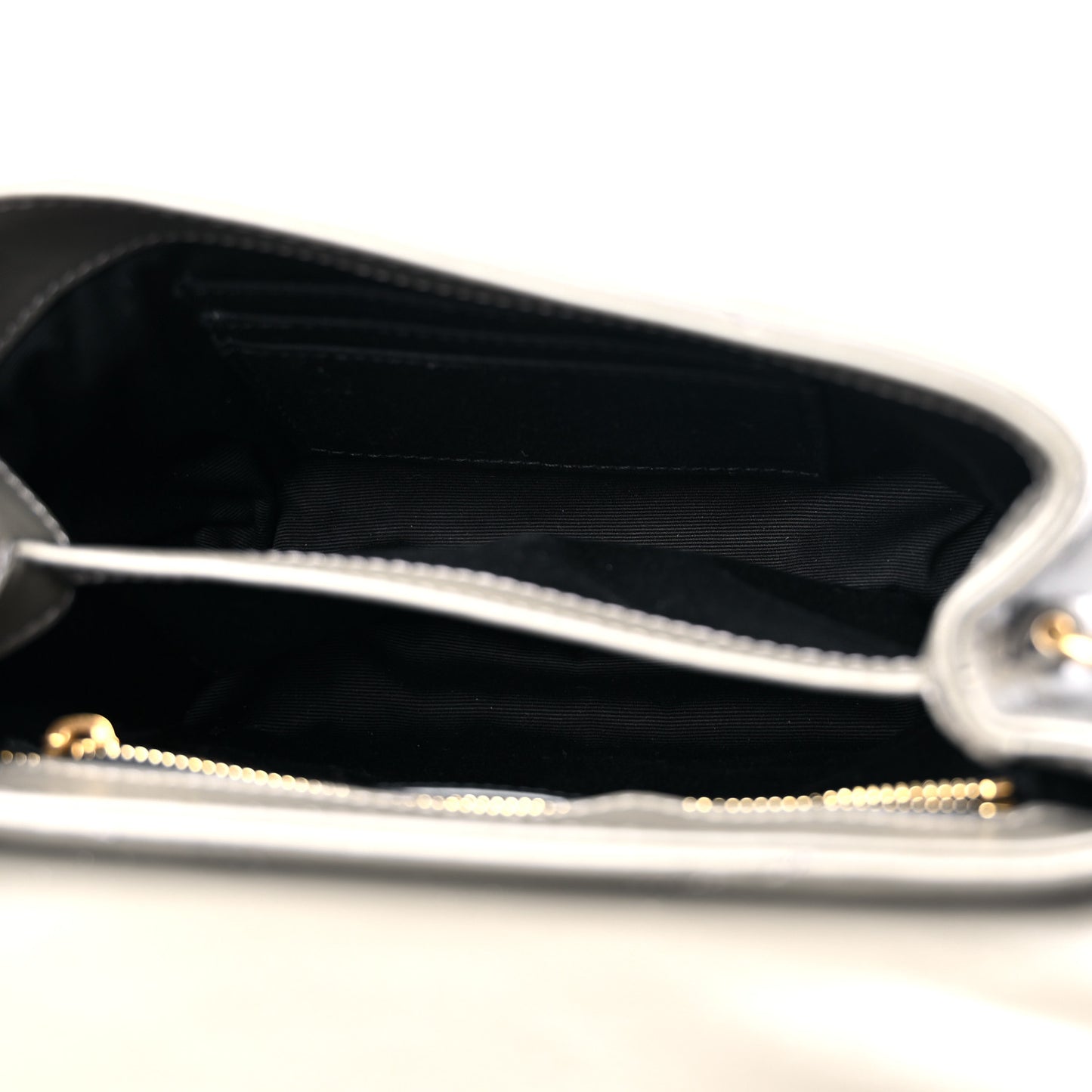 Calfskin Y Quilted Monogram Toy Loulou Crossbody Bag Grey Kaki