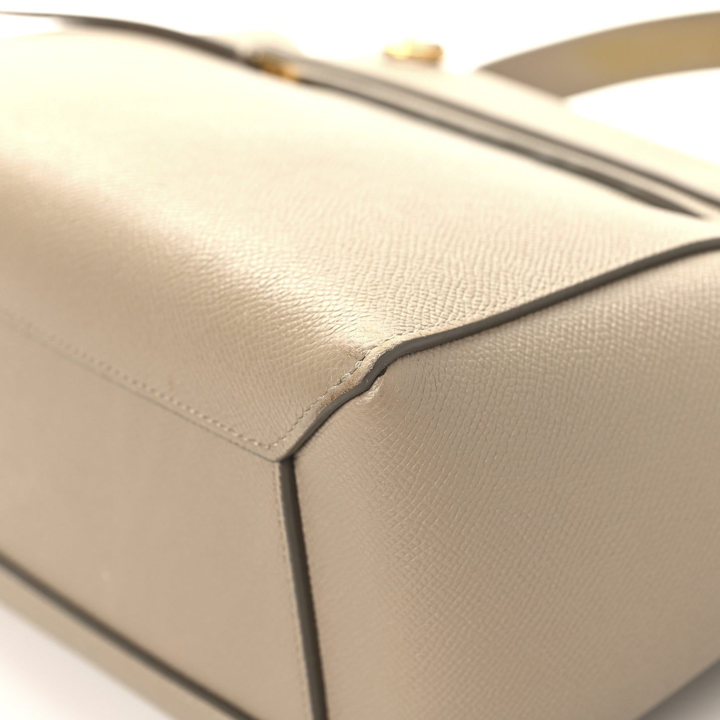 Grained Calfskin Micro Belt Bag Light Taupe