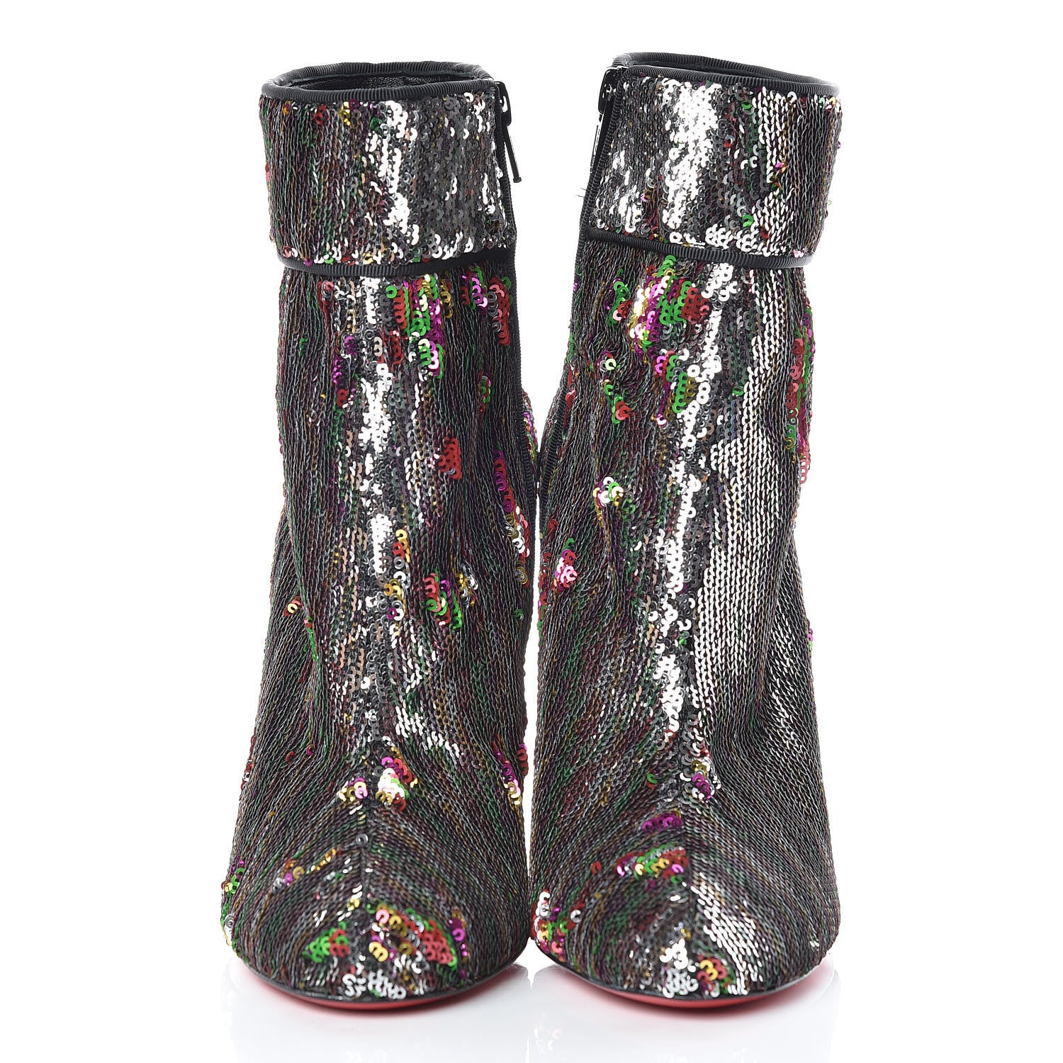 Christian Louboutin Paillettes Moulamax 100 Booties 37 Multicolor 2 of 11