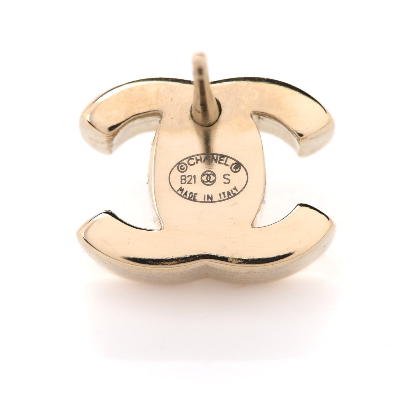 Metal CC Turnlock Earrings Gold
