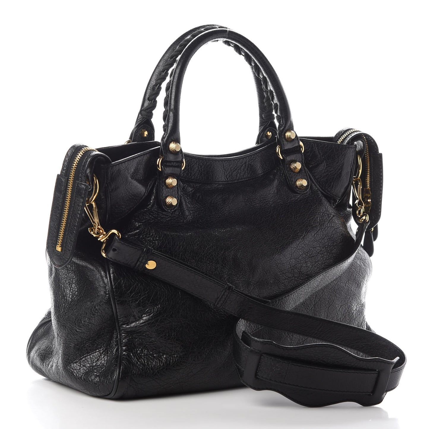 Agneau Giant 12 Gold Hardware Velo Black