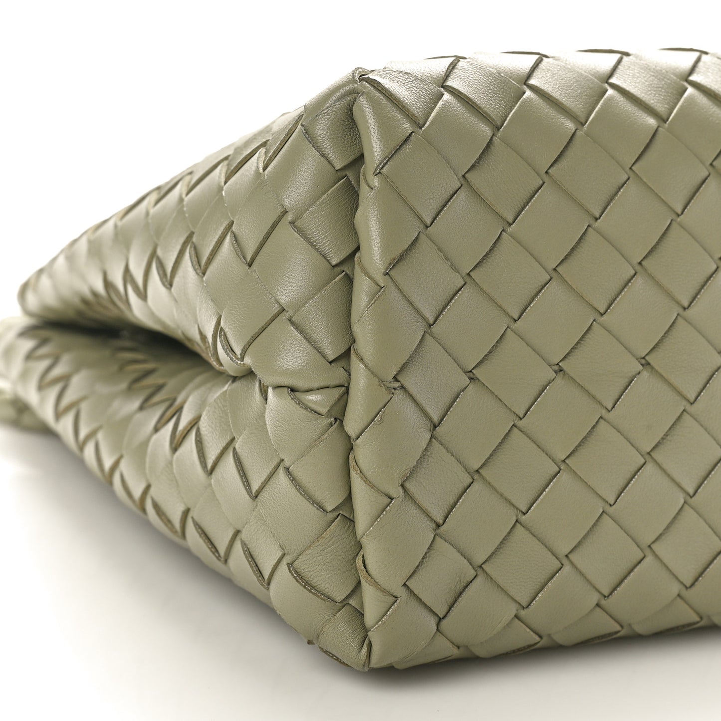 Nappa Intrecciato Medium Andiamo Shoulder Bag Travertine