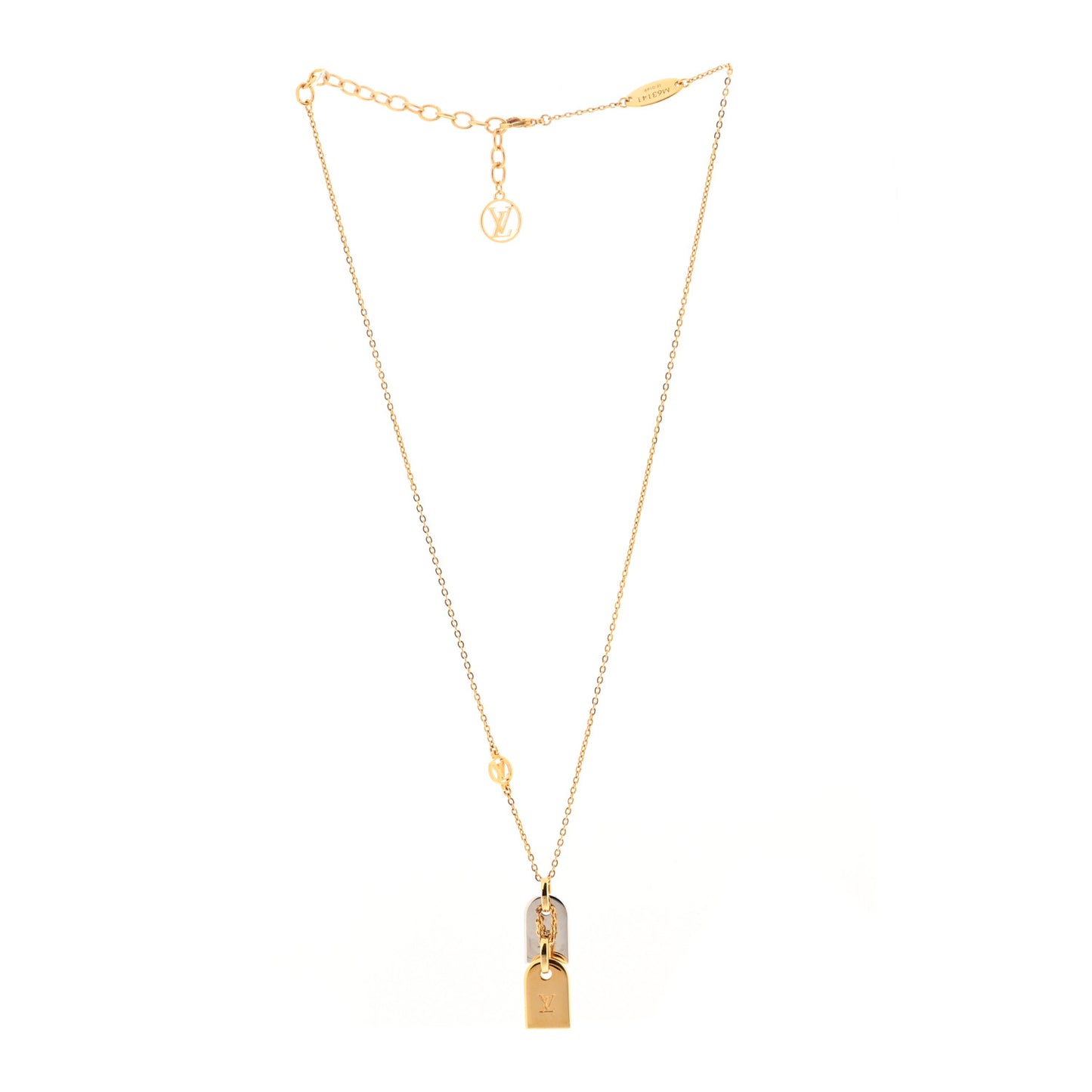 Nanogram Name Tag Necklace Gold