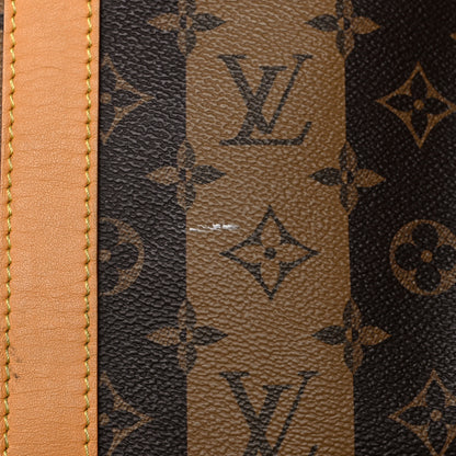 Louis Vuitton X NIGO Reverse Monogram Stripe Keepall Bandouliere 50 Brown 14 of 17
