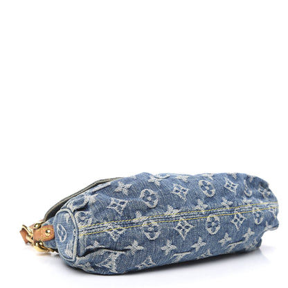 Louis Vuitton Monogram Denim Mini Pleaty Blue 3 of 12