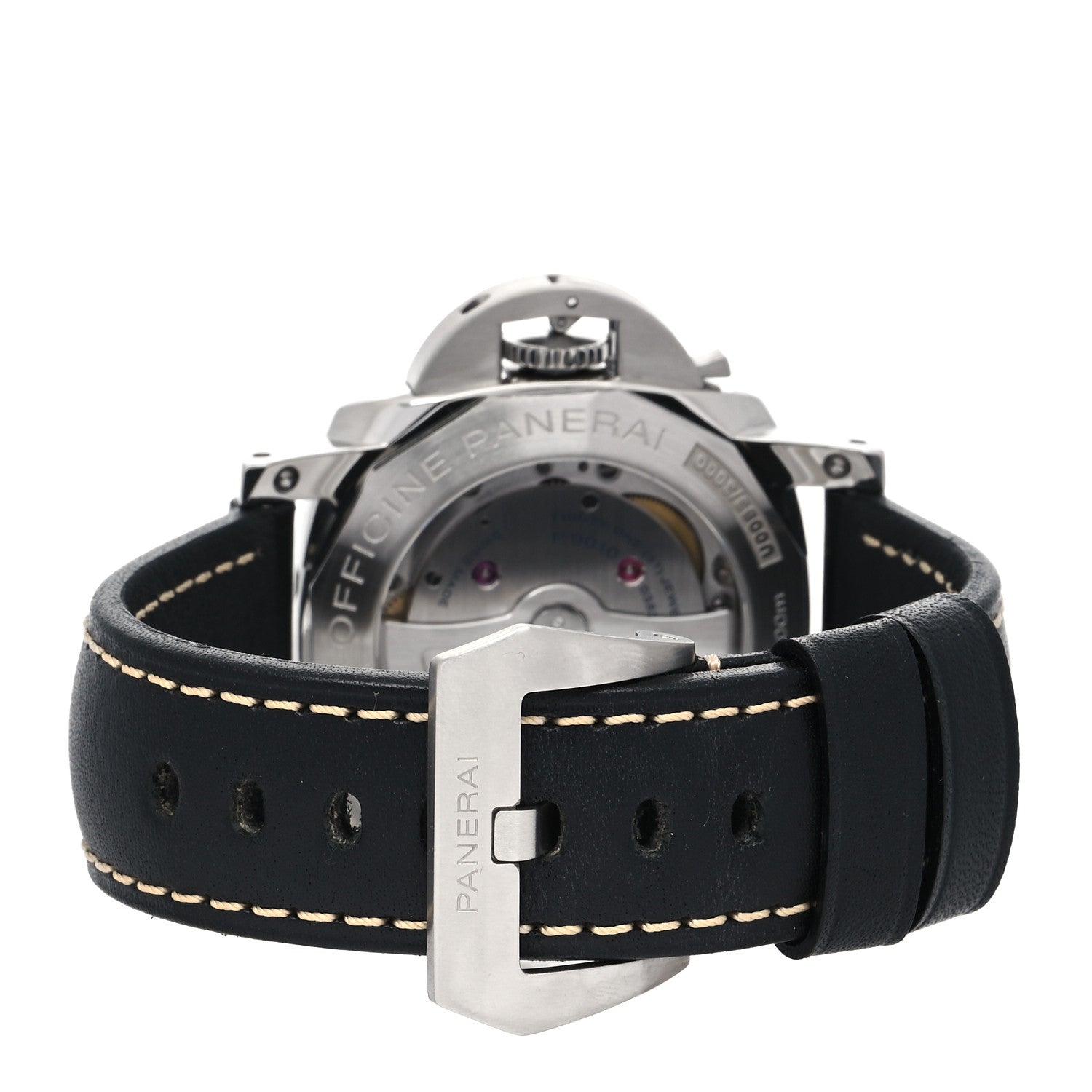 Panerai Stainless Steel Calfskin 44mm Luminor Marina 1950 Automatic Watch Black PAM01359 3 of 5
