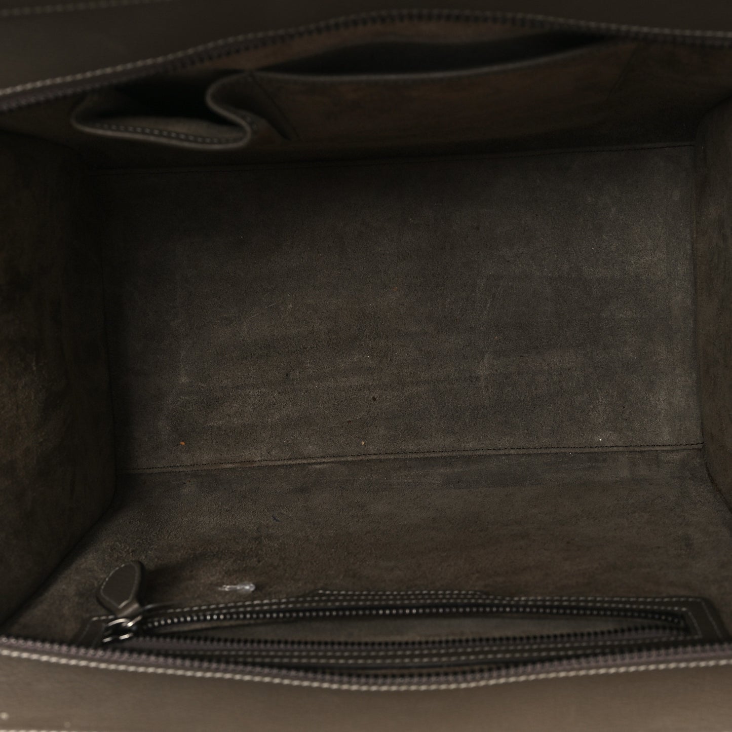 Drummed Calfskin Mini Luggage Souris