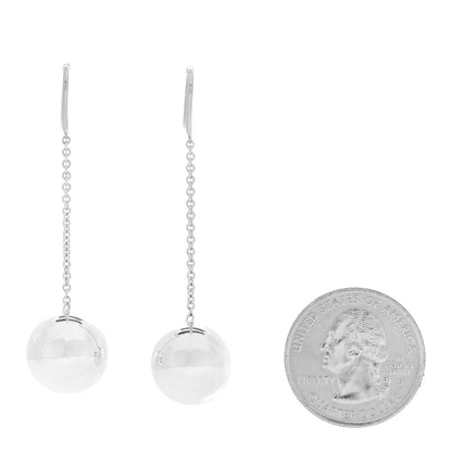 Tiffany Sterling Silver 10mm HardWear Ball Drop Earrings 2 of 4