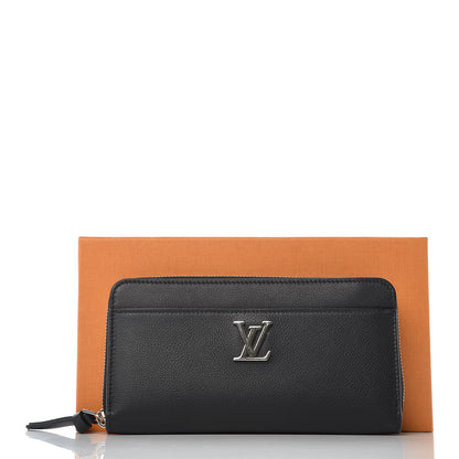 Louis Vuitton Calfskin Zippy Lockme Wallet Black 12 of 12