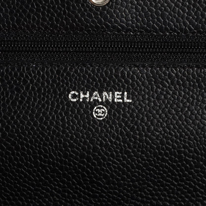 Chanel Caviar Quilted Wallet On Chain WOC Black 6 of 8