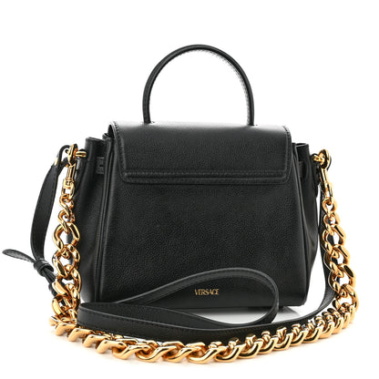 Versace Grained Calfskin Small La Medusa Top Handle Bag Black 3 of 11