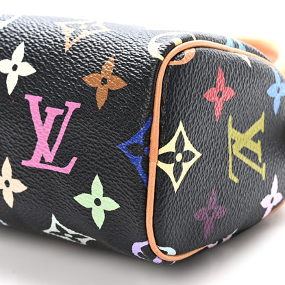 Louis Vuitton Monogram Multicolor Mini Sac HL Speedy Black 9 of 9