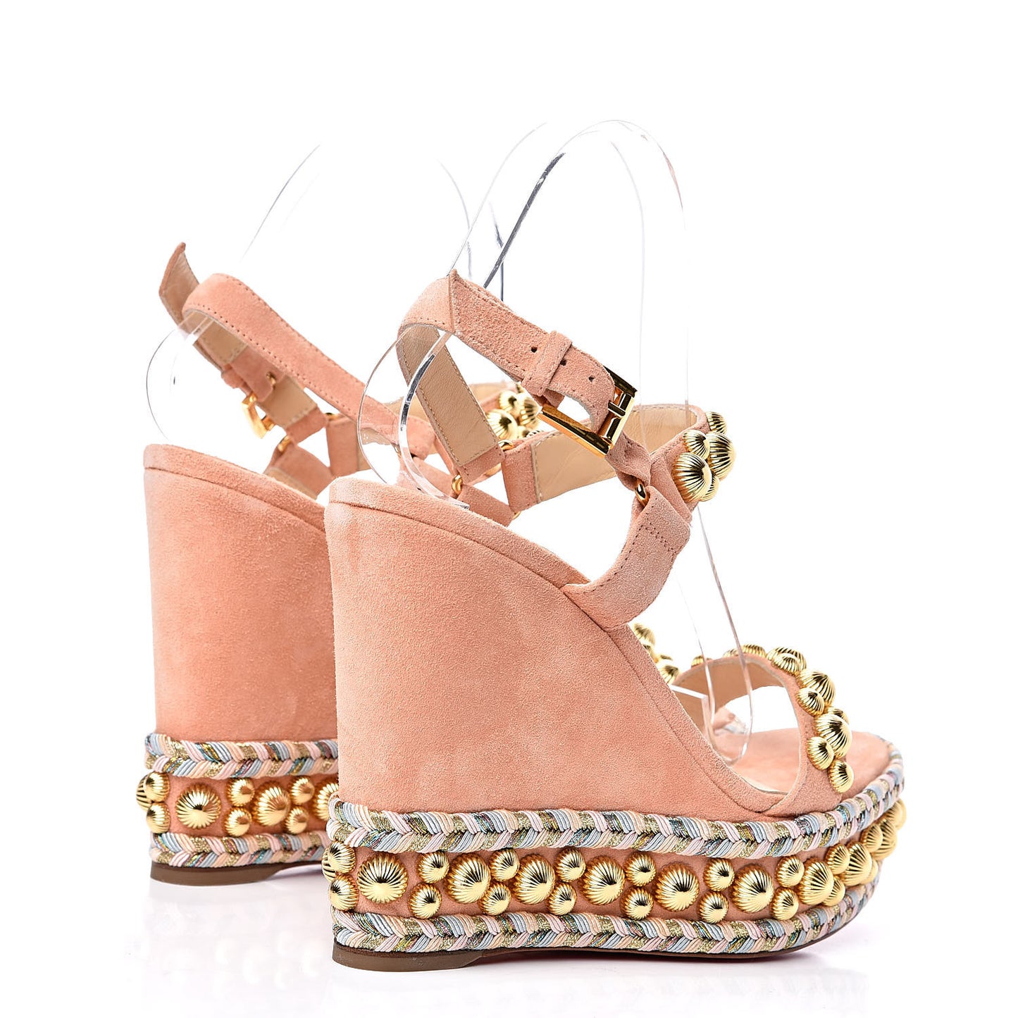 Veau Velours Rondaclou 120 Wedge Sandals 37