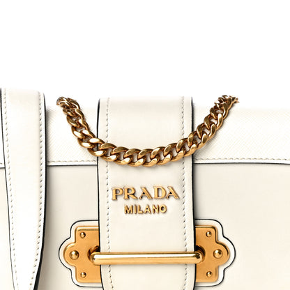 Prada City Calfskin Saffiano Cahier Bag Talco 8 of 14