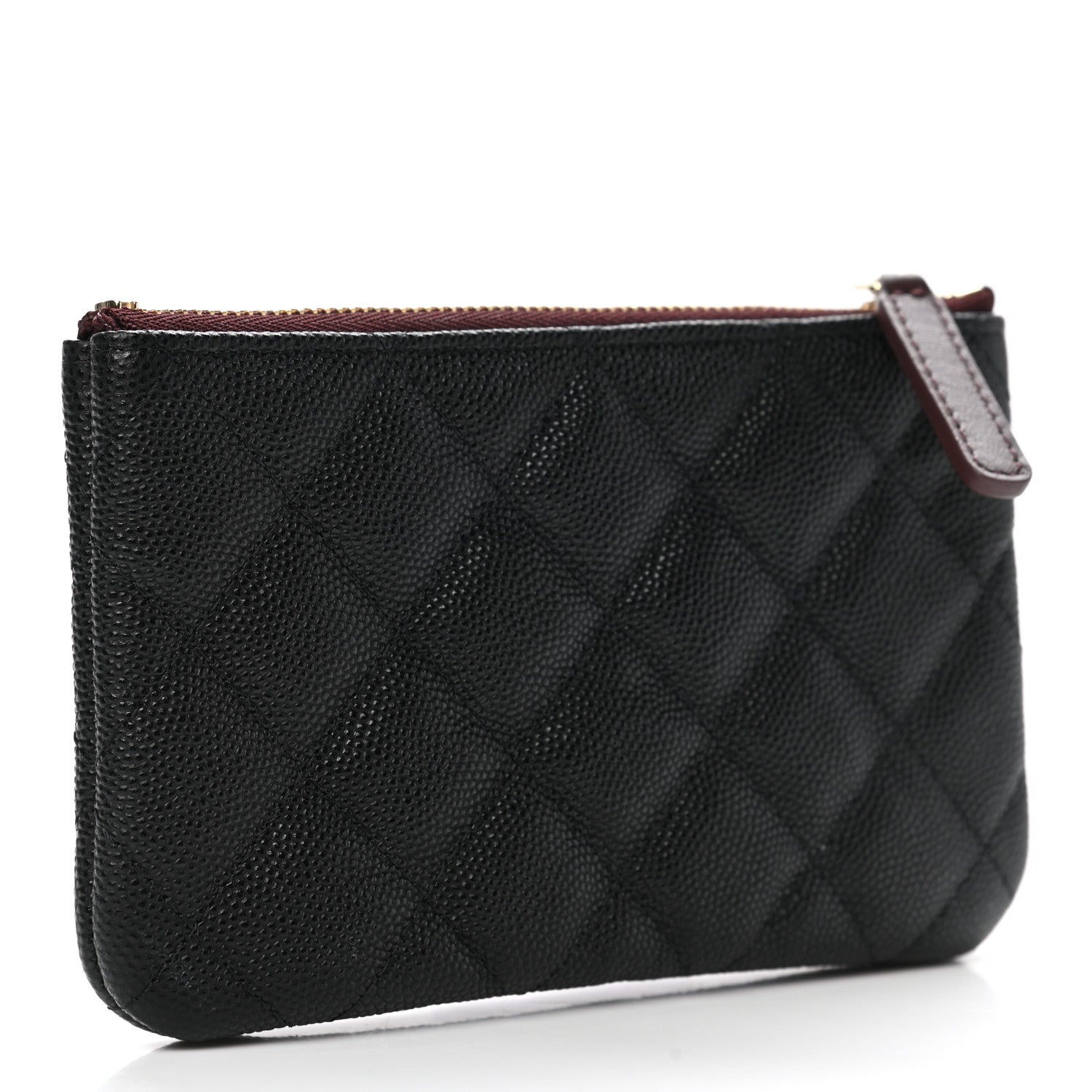 Chanel Caviar Quilted Small Cosmetic Case Black 3 of 8