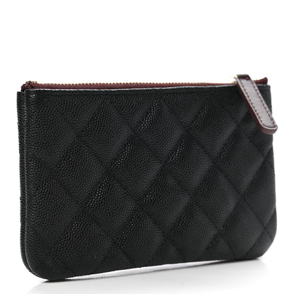 Chanel Caviar Quilted Small Cosmetic Case Black 3 of 8
