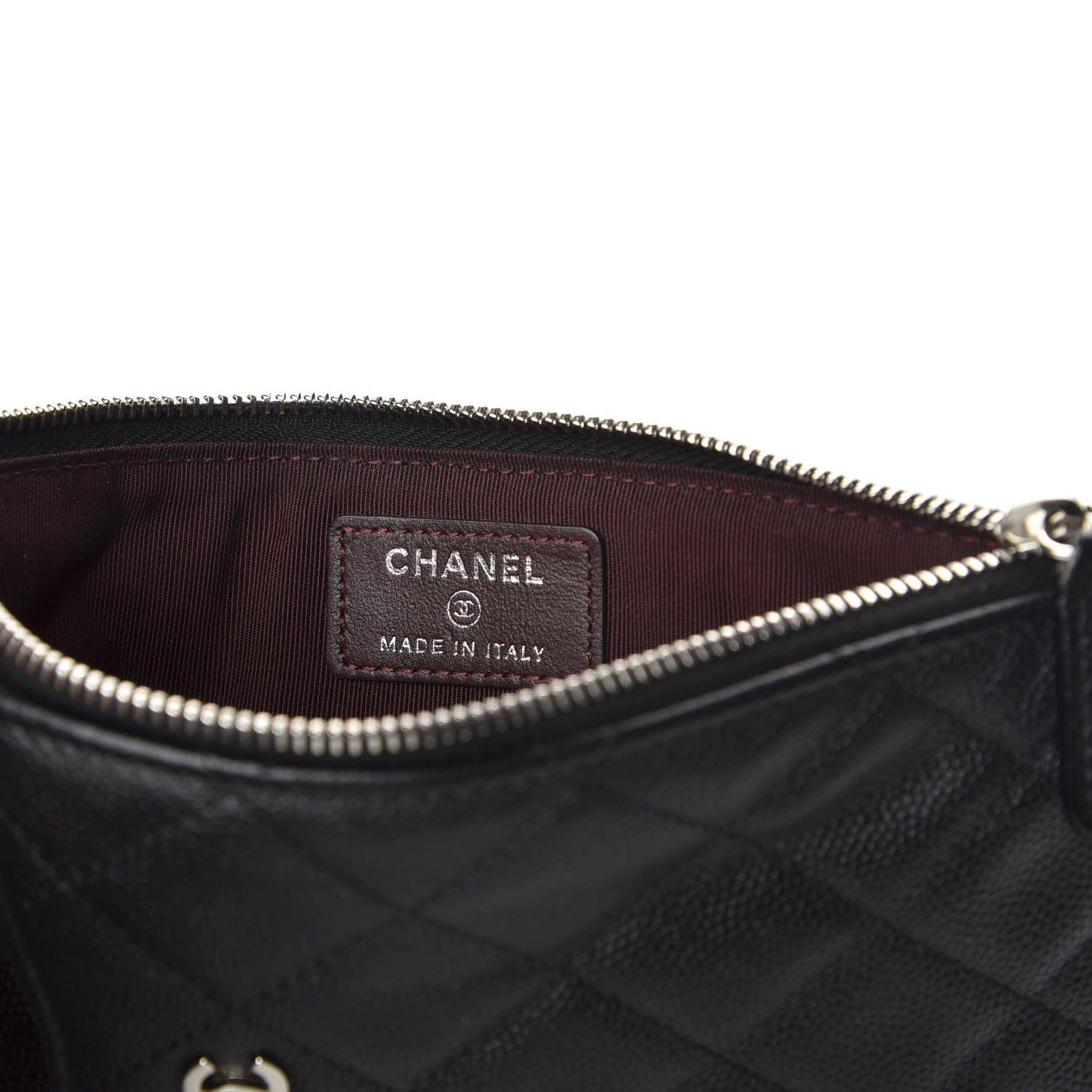 Chanel Caviar Quilted Classic Flat Wallet Pouch Black 6 of 7
