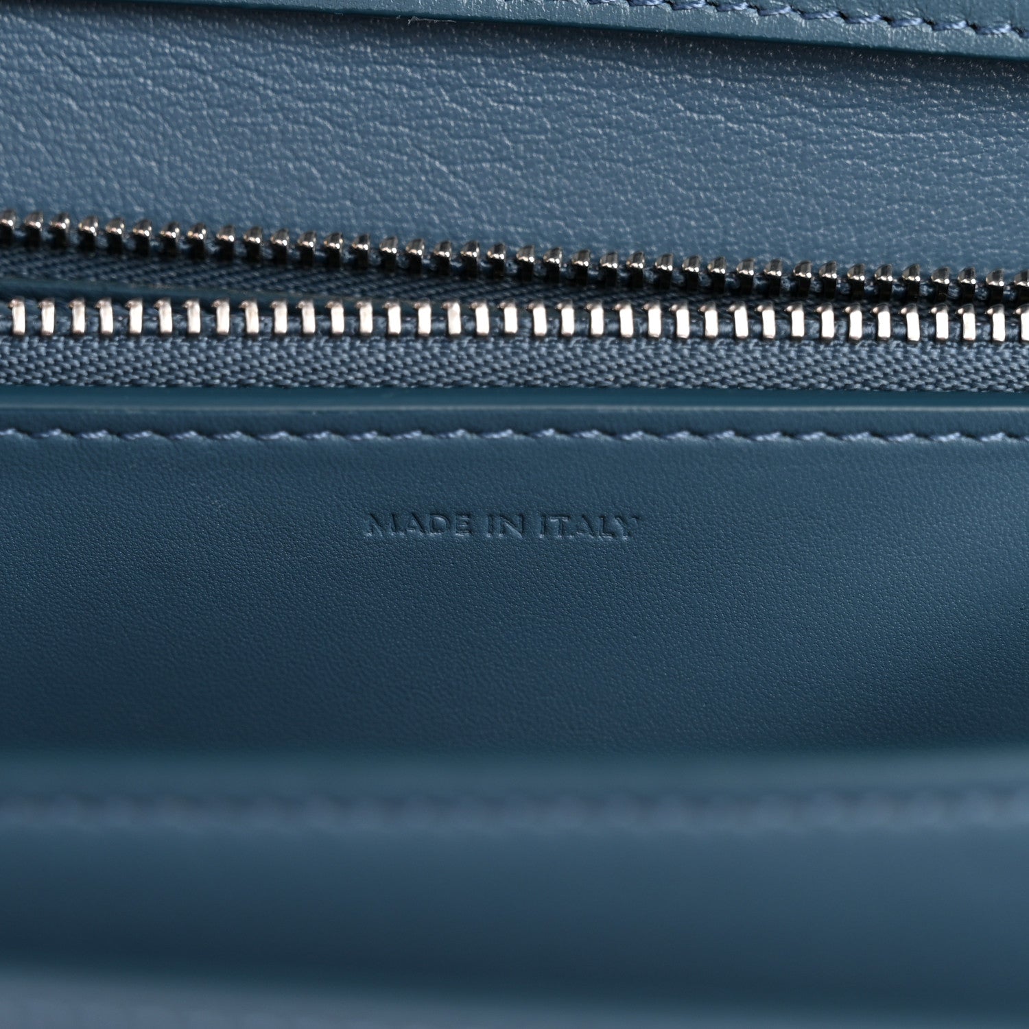 Celine Box Calfskin Medium Classic Box Flap Bag Slate Blue 7 of 15