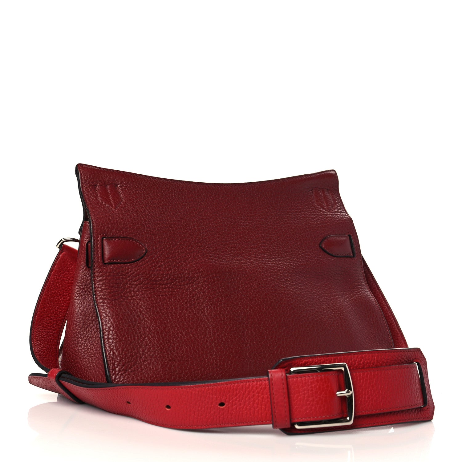 Hermes Taurillon Clemence Bi-Color Jypsiere 31 Rouge H Rouge Casaque 3 of 9