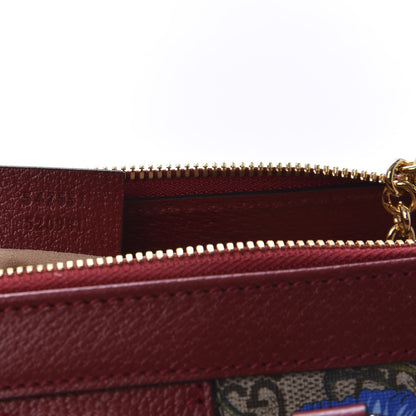 Gucci GG Supreme Monogram Flora Web Small Ophidia Tote Bag Red 8 of 10