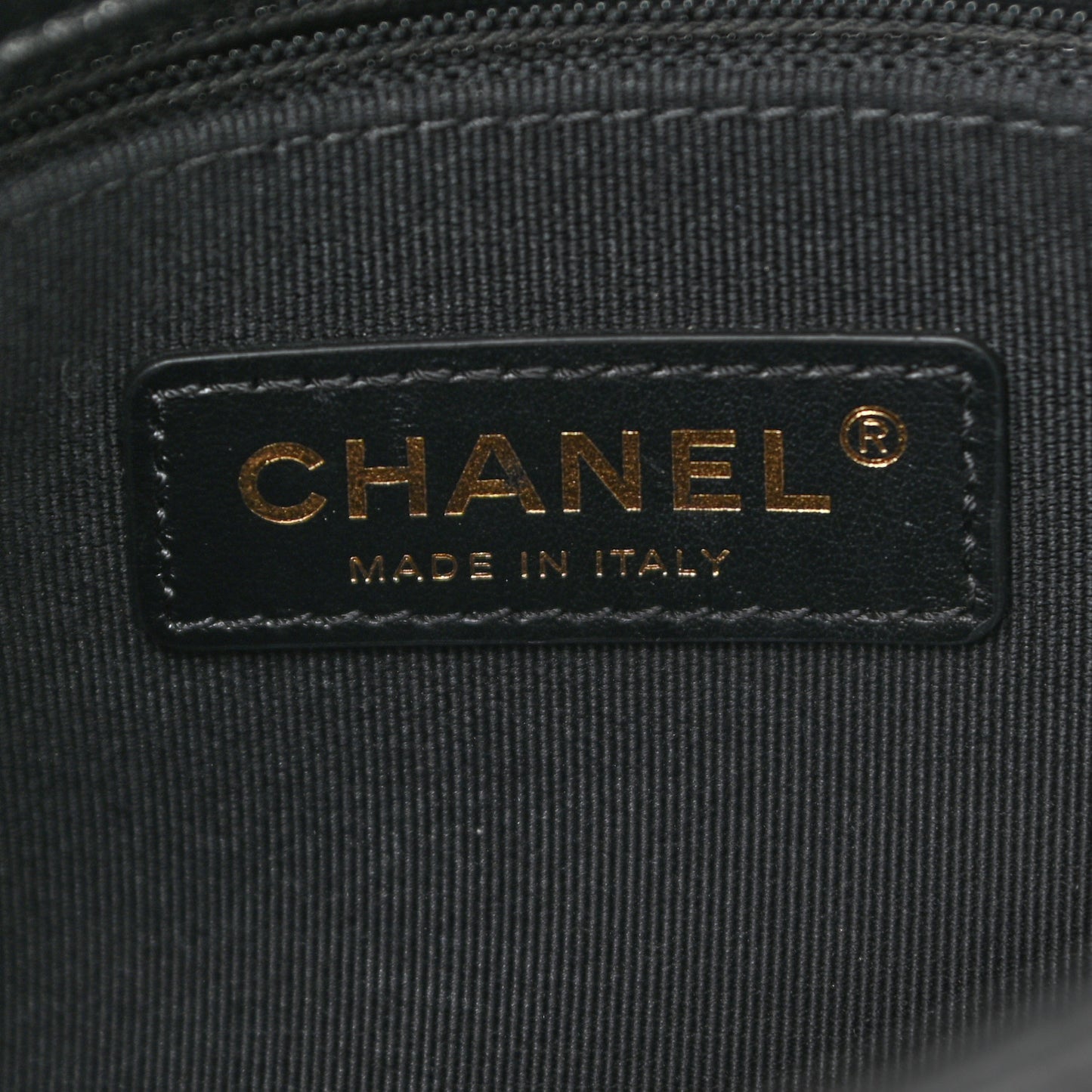 Lambskin Quilted Small Lacquered Chain Flap Black