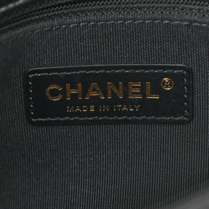 Chanel Lambskin Quilted Small Lacquered Chain Flap Black 6 of 11