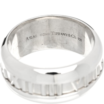 Tiffany Sterling Silver Atlas Band Ring 57 8 4 of 4