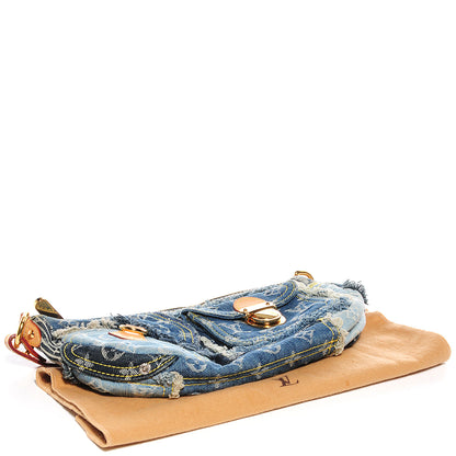 Louis Vuitton Denim Patchwork Pouchy Blue 4 of 7