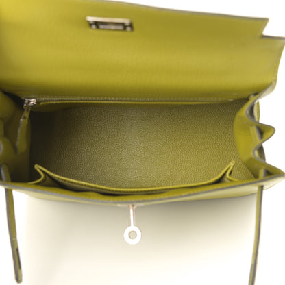 Hermes Chevre Mysore Kelly Sellier 25 Vert Anis 5 of 19