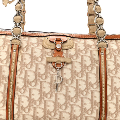 Christian Dior Monogram Trotter Romantique Boston Bag Beige 8 of 14