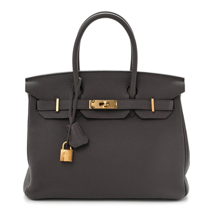 Hermes Togo BIRKIN 30 Etain 1 of 11