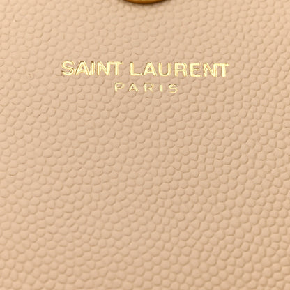 Saint Laurent Grain De Poudre Classic Monogram Cassandre Clutch Nude Powder 5 of 10