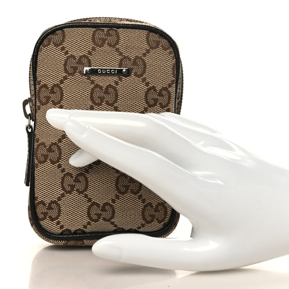 Gucci Monogram Mini Zip Pouch Beige 2 of 7